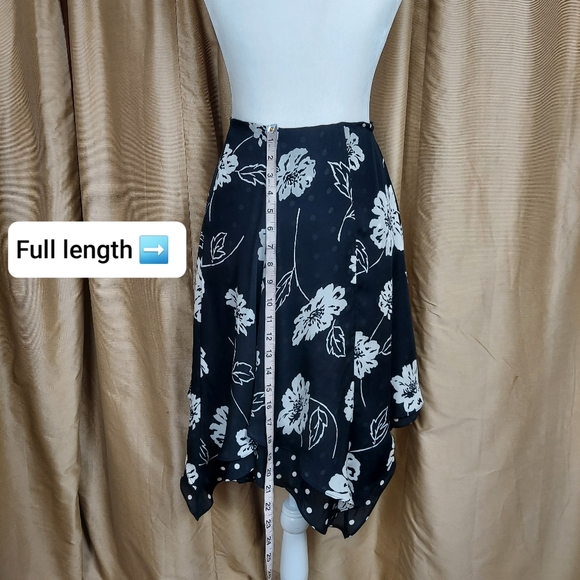 Jones New York 100% silk mix print skirt size 4 - Picture 5 of 9
